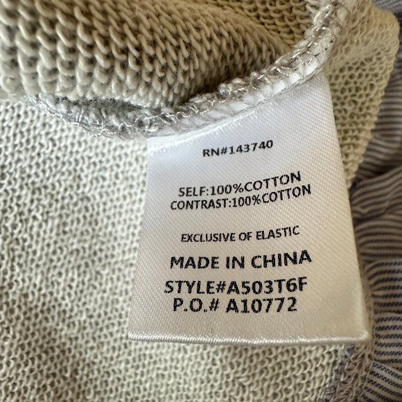 After Market Off Shoulder Sweatshirt with Peplum Trim - Picture 9 of 10